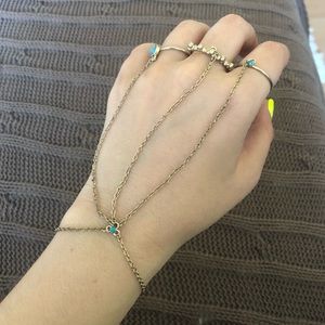 Silver Festival Hand Chain Bracelet